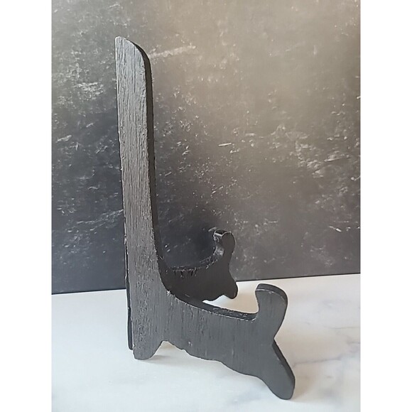 Vintage Black Wooden Display Stand - Picture 3 of 10
